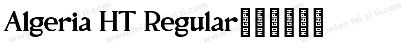 Algeria HT Regular字体转换
